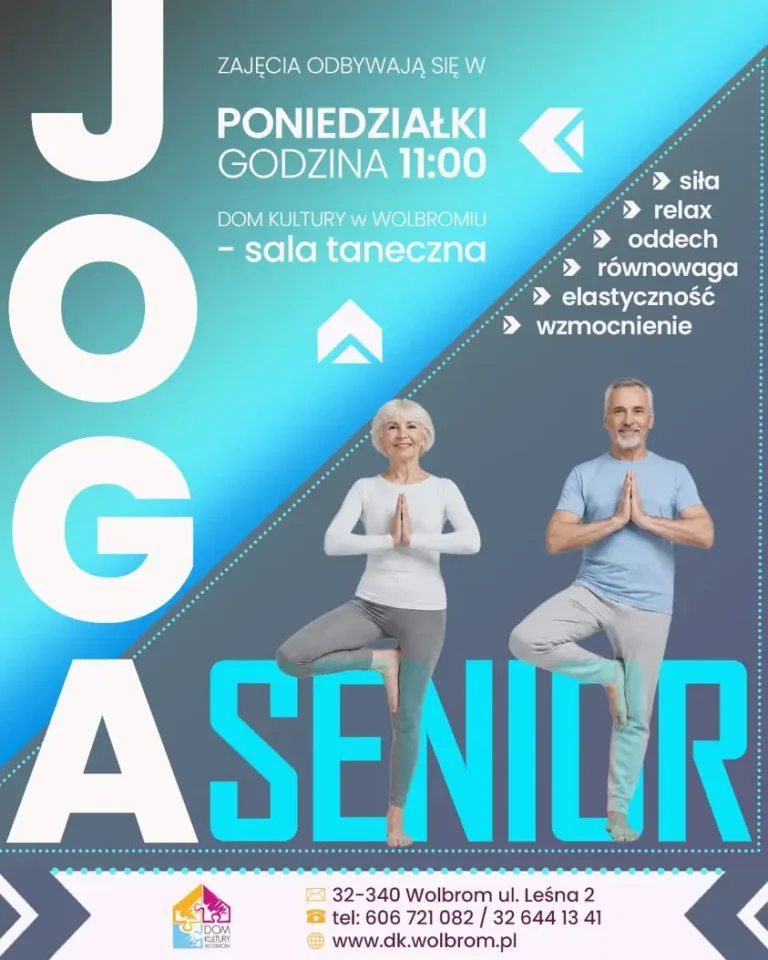 Joga Senior w Wolbromiu – zajęcia dla seniorów w Domu Kultury