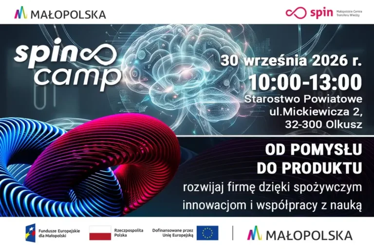 12. SPIN CAMP w Olkuszu – bezpłatne warsztaty o innowacjach w biznesie spożywczym