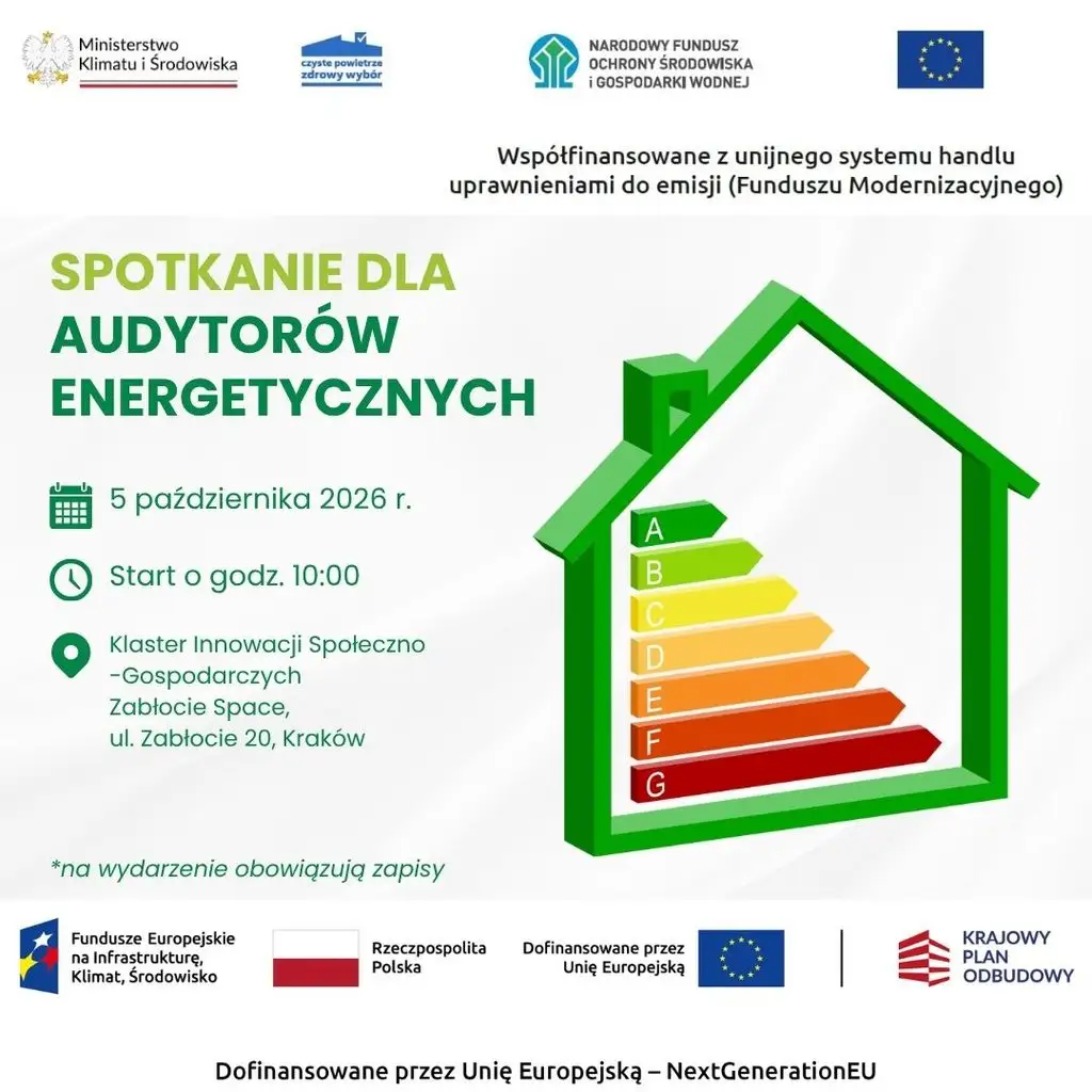 Spotkanie dla audytorów energetycznych w Krakowie – program Czyste Powietrze