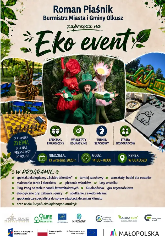 Eko event na olkuskim rynku – ekologiczne atrakcje dla całych rodzin