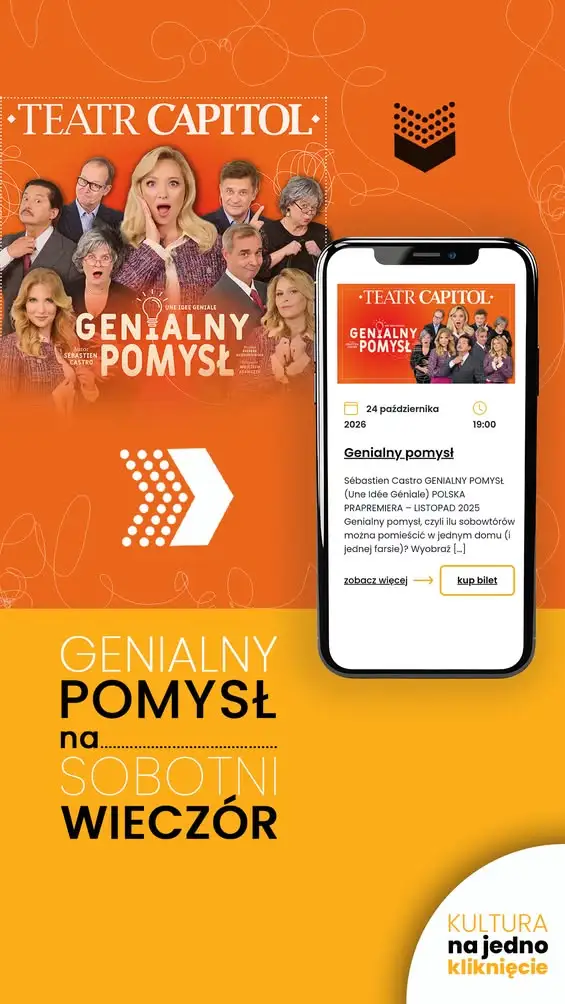 „Genialny pomysł” – komedia pomyłek na scenie Domu Kultury w Wolbromiu