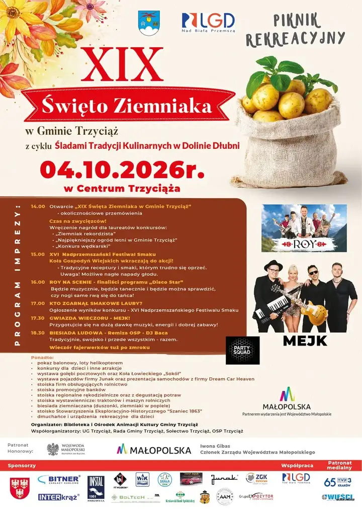 XIX Święto Ziemniaka w Gminie Trzyciąż – dziś wielkie święto tradycji i smaku