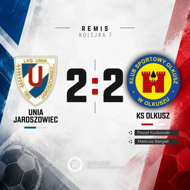 Remis KS Olkusz z Unią Jaroszowiec 2:2