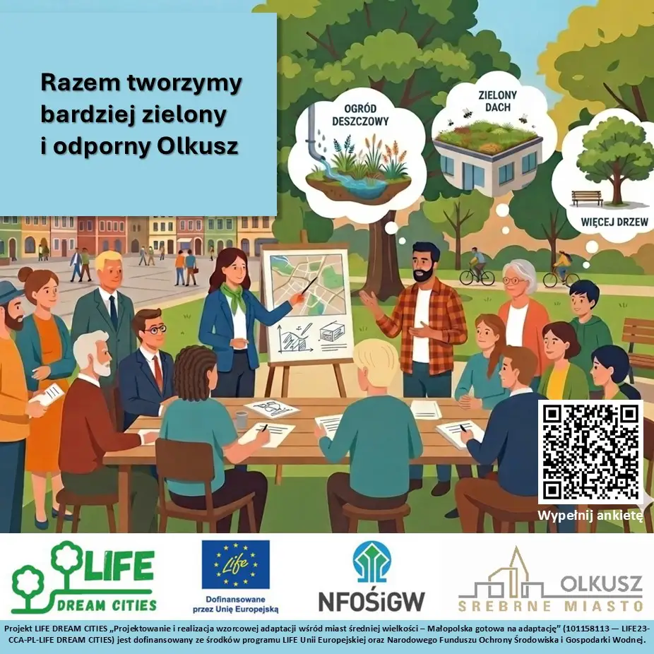 Olkusz pyta mieszkańców o zmiany klimatu. Wypełnij ankietę i powiedz, gdzie brakuje cienia