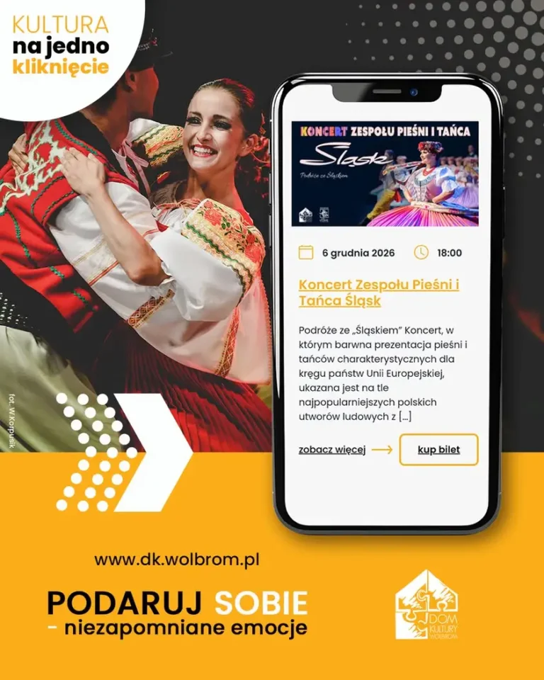 Zespół Pieśni i Tańca „Śląsk” wystąpi w Wolbromiu – koncert „Podróże ze Śląskiem” już 6 grudnia