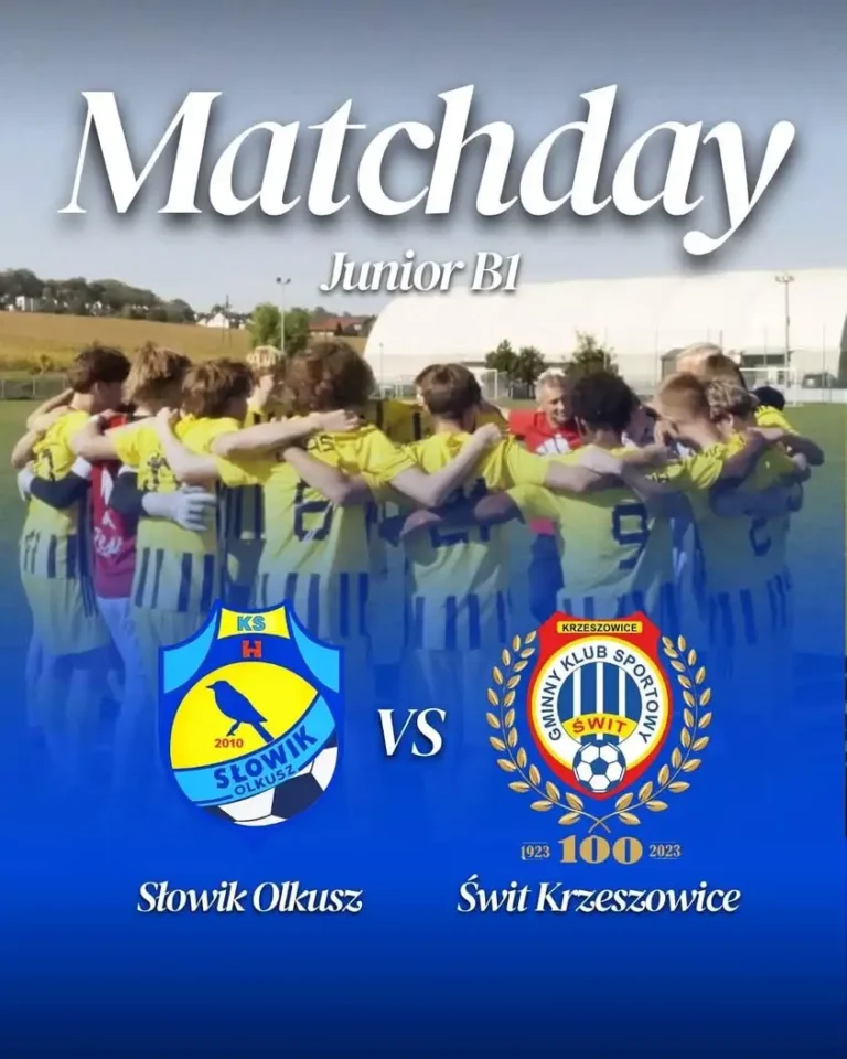 Junior B1 Słowika Olkusz zagra w sobotę ze Świtem Krzeszowice