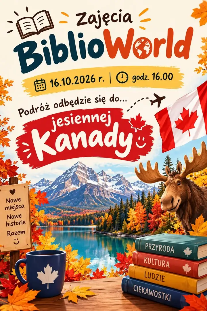 BiblioWorld: Jesienna Kanada – podróż dla młodych odkrywców w bibliotece