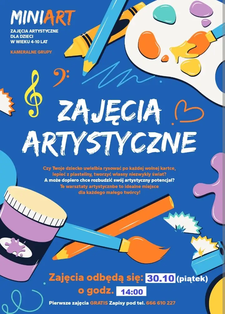 Nowe zajęcia artystyczne dla dzieci w BiOAK – bezpłatna lekcja pokazowa 30 października