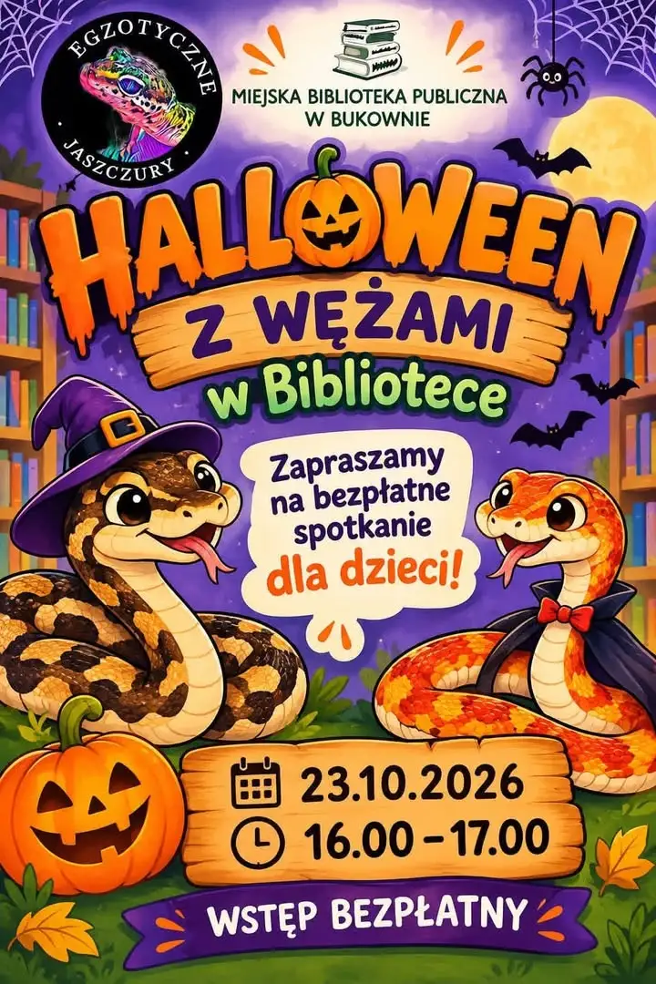 Halloween z wężami już dziś w Miejskiej Bibliotece Publicznej