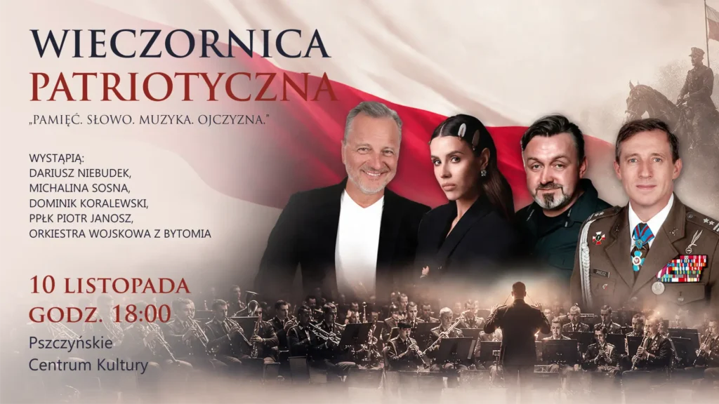 Wieczornica patriotyczna w Pszczynie – muzyka, słowo i pamięć o Ojczyźnie